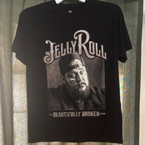 Jelly Roll 'The Beautifully Broken Tour' Black Graphic Tee - Men Brand New L / M